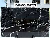 Dalle de marbre Nero Marquina poli, marbre noir naturel, pierre naturelle avec fines veines blanches pour mur, sol et plan de travail