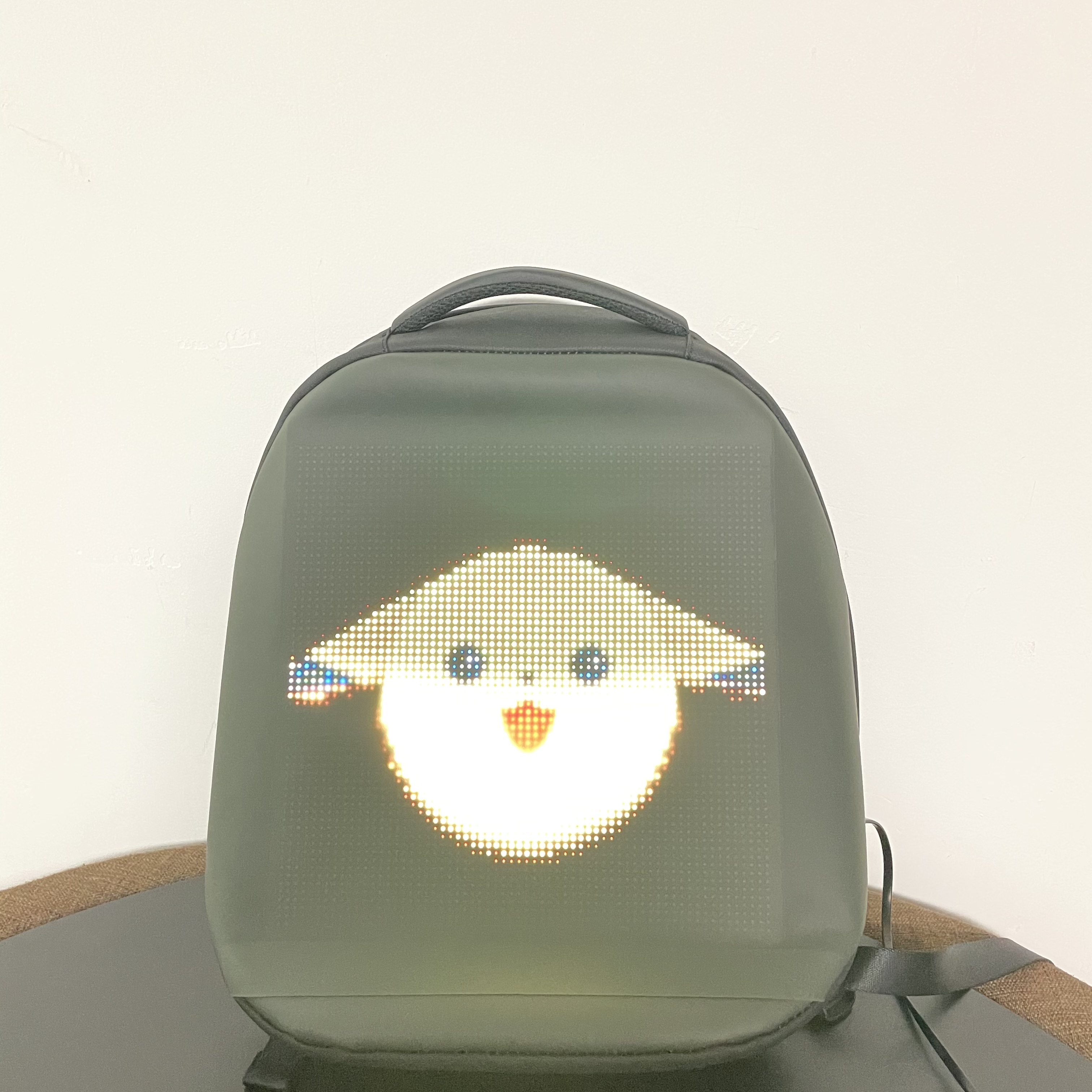 Rave Neon Bendable Led Programmable Screen Backpack Smart APP Controlled Outside Waterproof Sport Bag