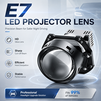 VAHID Lentille de projecteur universelle Bi-LED 78W 7900LM 6000K pour phare, mise à niveau des feux de route et de croisement