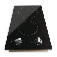 Estufa Eléctrica de Doble Placa con Elementos Calefactores Infrarrojos y Perillas de Control