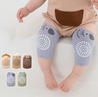 Chaussettes antidérapantes pour bébé, motif dinosaure et éléphant, douces et rembourrées pour les genoux, idéales pour ramper - Grande Vente