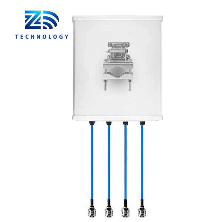 5G New product  Lte 4 Port Omni Directional Panel Antenna 4x4 MIMO indoor Wide band 617 - 6000MHz with 4.3-10 female connector