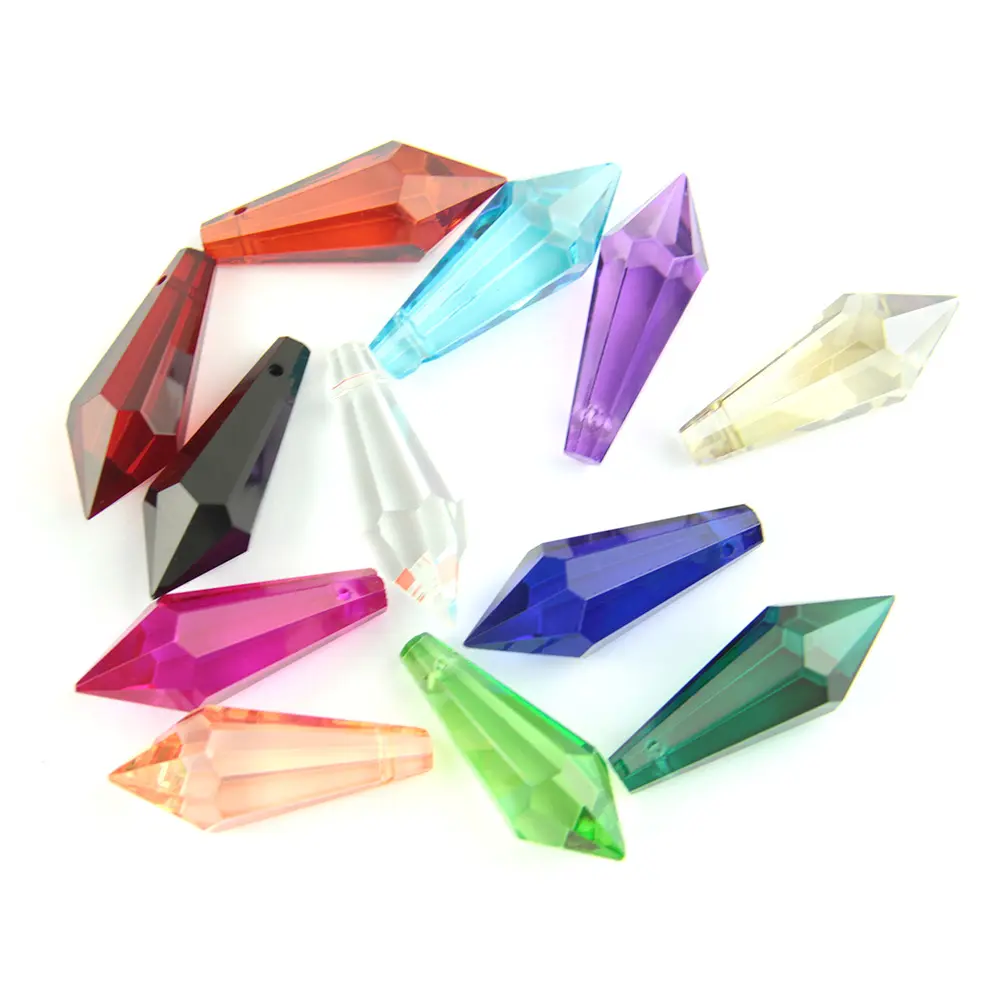 High Quality 38mm Multi-Color Optional Crystal Chandelier Craft Icicle Prism Lamp Accessories