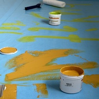 Sticky Painter Protection de sol antidérapante couvrant le feutre auto-adhésif en polaire