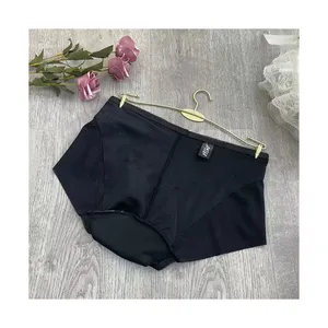 Wholesale Leak Proof Brief Underwear Menstrual 4 Layers Black Panties Sexy Reusable Menstruelle Culotte Ladies Woven Adults 3pcs
