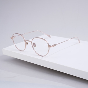 Monturas de Gafas Ópticas Redondas de Metal Retro, Estilo Minimalista Intelectual, de Titanio, para Lentes Graduadas de Lujo - Product Image 4