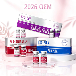 Sérum GLOW à l'acide hyaluronique et aux exosomes, texture légère et absorbable, multi-ingrédients, nourrit la peau du visage au quotidien, Global Supply OEM - Product Image 2