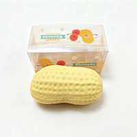Jouet en peluche cacahuète fait main, balle populaire réaliste, blocs de construction, jouet anti-stress à presser pour les doigts, en matériau TPR durable