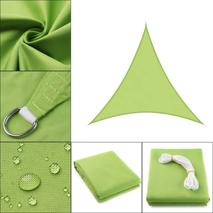 <span class=keywords><strong>Voile</strong></span> <span class=keywords><strong>d</strong></span>'<span class=keywords><strong>ombrage</strong></span> triangulaire pour l'extérieur <span class=keywords><strong>Voile</strong></span> <span class=keywords><strong>d</strong></span>'<span class=keywords><strong>ombrage</strong></span> en polyester imperméable verte - Product Image 4
