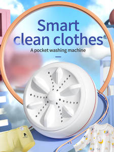 Turbine à ultrasons pour homme paresseux, <span class=keywords><strong>livraison</strong></span> rapide, Mini Machine à laver automatique Portable - Product Image 3