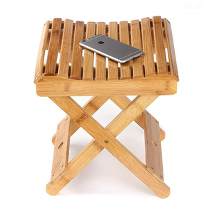 <strong>Folding</strong> Bamboo Step <strong>Stool</strong> for <strong>Shower</strong>, Leg Shaving and Foot Rest.Fully Assembled Wooden Bamboo Spa Bath Seat. - Product Image 3