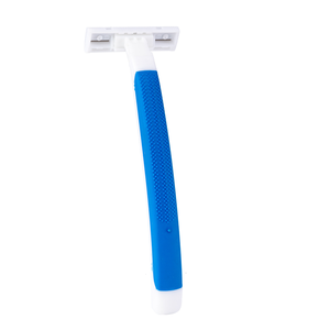 Rasoio da uomo per uomo doppio rasoio dritto Non pieghevole oro argento nero appeso carta 2 lama fissa testa di plastica rasoio - Product Image 4