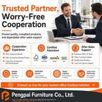 Mobilier de bureau commercial, poste de travail en forme de L pour le personnel de bureau avec tiroir, bureau et chaise pour 1/2/3/4/6 personnes