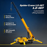 Mini-grue araignée hydraulique diesel CE EPA EURO 5, 5 tonnes, 8 tonnes, 10 tonnes, de type chenillé, portable, pour travaux de construction en extérieur
