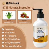 Après-shampoing hydratant naturel et biologique pour chiens et chats, en plastique sûr, facile à utiliser, pour le traitement du pelage et le toilettage.