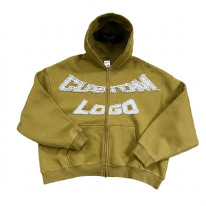 Sudadera con Capucha para Hombre, Estilo Urbano, Estampado de Dibujos Animados, Sin Cordones, Personalizable, Vintage, Efecto Desgastado, Ecológica, con Forro - Product Image 4