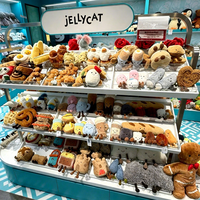 Jellycatt Cake Dessert Pluche Pop met Flora & Fauna Koi Karper Goudvis Gekookt Ei Design - Polyester PP Katoenen Vulling