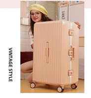 Valise en alliage à ouverture frontale grande capacité, 4 roues pivotantes, compartiment pour ordinateur portable, poignée télescopique large, serrure TSA, port de charge USB