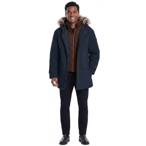 Nouvelle arrivée, parka pour homme personnalisée, veste d'hiver d'extérieur à capuche, séchage rapide, tendance, avec fonction imperméable - Product Image 1