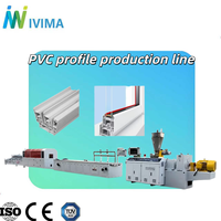 Nouvelle ligne de production automatique de profilés PVC pour fenêtres, système à double vis conique co-rotative pour usine de fabrication de bâtiments haut de gamme