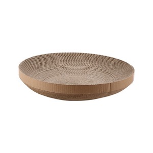 Compass Circular Griffoir pour chat en carton ondulé remplaçable, résistant aux griffures, avec nid pour chat en plastique, ensemble pour chat - Product Image 5