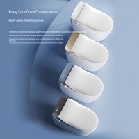 WC intelligent monobloc ergonomique avec grand siège, sans limitation de pression d'eau, pour usage domestique, léger, entièrement automatique avec chauffage du siège