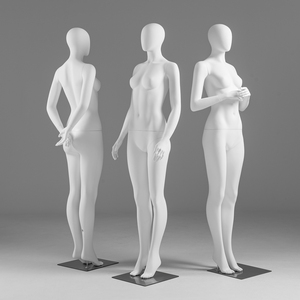 Maniquí Femenino de Cuerpo Completo Blanco Mate, Soporte de Exhibición para Tiendas de Ropa, Maniquí para Fotografía de Escaparates - Product Image 3
