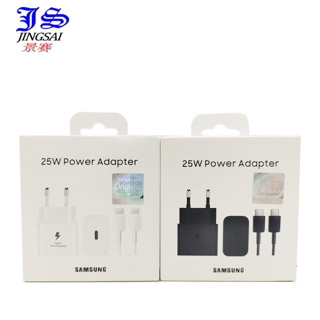 2 Leg Adopter 25w Chargeur EU Wall Plug Charger Blocks Type C EPT2510 Head Charger for Samsung Galaxy S25 S24 S23 Ultra
