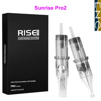 Sunrise Pro2 MG Magnum – Kit de 20 aiguilles de rechange jetables et permanentes à pointe conique longue, filetage sécurisé, en acier inoxydable 316