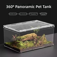Enclos pour reptiles en acrylique transparent haute définition, rack pour reptiles, terrarium en acrylique, présentoir pour reptiles en acrylique