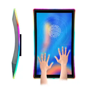 22" 27" 32" 43" ips bildschirm vertikale oder horizontale anzeige flacher gebogener interaktiver touchscreen für kiosk/ATM/online-gaming