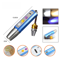 Lampe torche rechargeable UV LED à lumière violette pour l'identification des bijoux, en alliage d'aluminium et acier inoxydable, pour pierres précieuses et jade