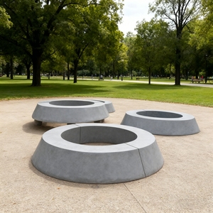 Y045 Lucky Money Chair Flower <b>Pot</b> Set Boat <b>Bench</b> Pubic Artistical Decorative Furniture Modern Leisure Waiting Mall School Park - Product Image 4