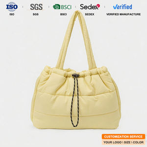 Bolso Tote de Lujo para Dama, Gran Capacidad, Convertible, Acolchado, con Cordón, Tipo Bandolera - Product Image 1