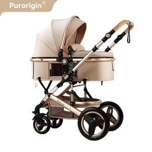 Cochecito de Bebé Plegable de Aluminio Ligero de 4 Ruedas, Marca Purorigin, Fabricación OEM y ODM, Precio Económico de Fábrica - Product Image 1