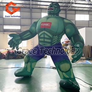 Hombre Musculoso <span class=keywords><strong>Verde</strong></span> Inflable <span class=keywords><strong>Gigante</strong></span>, Modelo de Dibujos Animados de <span class=keywords><strong>Hulk</strong></span> Inflable para Publicidad, Globo para Desfiles - Product Image 2
