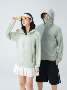 Vêtements de protection solaire en soie glacée japonaise pour femmes, nouvelle collection été, protection <span class=keywords><strong>UV</strong></span> UPF50, vêtements de protection solaire pour hommes - Product Image 2