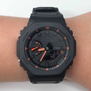 Montre analogique-numérique <span class=keywords><strong>G</strong></span>-Series la plus vendue, <span class=keywords><strong>GM</strong></span>-<span class=keywords><strong>2100</strong></span>, boîtier en acier inoxydable, cadran en cristal saphir, résistance à l'eau 50 m, antichoc - Product Image 2