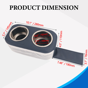 <b>Car</b> <b>Cup</b> <b>Holder</b> Dual Stainless Steel Center Stack Drink <b>Holder</b> For Vehicle Boat Use - Product Image 4