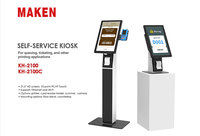 interactif de file d'attente de taxi d'aéroport de libre-service de 21.5 pouces Machine de kiosque de billet de libre-service