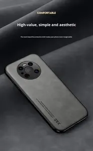 Étui de protection tout compris en cuir de mouton magnétique de luxe pour hommes d'affaires Huawei Mate 80/70 Pro Protection de l'objectif Étui OPP - Product Image 2