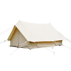 Casa di lusso tenda glamping lettino tende grande campeggio esterno tela tenda yurta impermeabile 5 + persona su misura ODM OEM