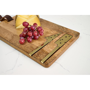 Tùy Chỉnh Phong Cách Bắc Âu Rắn Gỗ Cắt Hội Đồng Quản Trị Tinh Tế Tre Platter Thân Thiện Với Môi Đồ Ăn Nhà Bếp Cho Bánh Pizza Cắt Khối - Product Image 6
