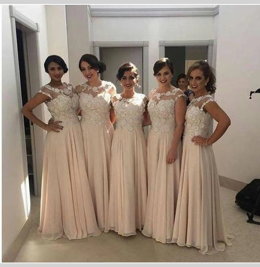 Wholesale peach bridesmaid dress blue bridesmaid dress peach bridesmaid dress,1 Bag