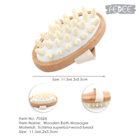 Peine de Madera Natural de Alta Calidad para Masaje Capilar y Corporal, Masajeador de Pies para Mujeres, Venta al Por Mayor