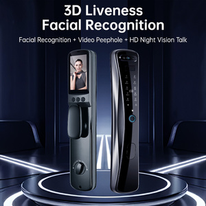 Serrure Intelligente Trudian Contact TD-W2-B pour le Commerce Extérieur avec Reconnaissance Faciale, Empreinte Digitale, Clé, Œilleton en Alliage d'Aluminium 2MP et Contrôle via l'Application Tuya - Product Image 2