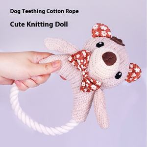 Jouets à mâcher pour grands chiens, résistants aux morsures et aux molaire, artefact auto-amusant, son, inspiré du Corgi à poils dorés, fournitures pour animaux de compagnie - Product Image 4