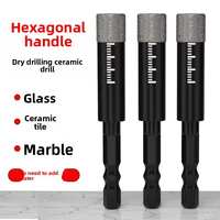 KENING Vente Flash Foret Bimeatl Entièrement Céramique à Queue Hexagonale 6mm/8mm/10mm/12mm pour Carrelage et Verre