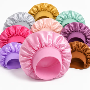Gorro de Satén para Dormir para Cabello Rizado, Gorro de Satén con Logo Personalizado, Suave, Transpirable, Anti-Frizz - Product Image 5