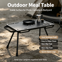 Table de camping IGT, table tactique multifonction, table IGT en aluminium légère et portable pour l'extérieur, table de camping personnalisable